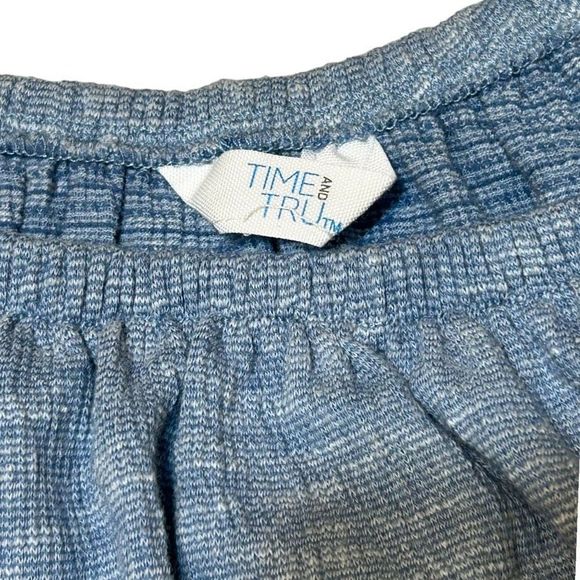 *5 for $25* Women’s Plus Size Time and Tru Blue Peplum Ruffle Tank Top XXXL - Picture 6 of 12